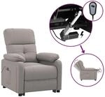 vidaXL Relaxsessel Elektrisch Taupe Stoff 3073810