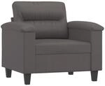 vidaXL Sessel Grau 60 cm Kunstleder 359575