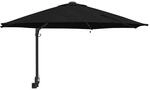 vidaXL Gartenparasol Schwarz und Schwarz 248 x 248 x 148 cm 42003249