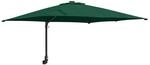 vidaXL Gartenparasol Gr&uuml;n und Schwarz 248,5 x 247,5 x 160 cm 42003236