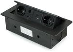Emuca Multistecker Atom 26 225x111mm 2 Schuko-Stecker 1 USB Typ A 1 USB Typ C 1...