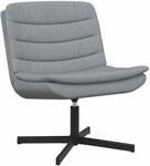 vidaXL Drehstuhl Hellgrau 63 x 75 x 76 cm Stoff 42007350