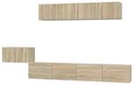 vidaXL 5-Tlg TV-Schrank-Set Sonoma-Eiche Holzwerkstoff 3114432