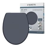 Sch&uuml;tte WC-Sitz Anthrazit Duroplast mit Absenkautomatik & Schnellverschluss