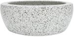 vidaXL Aufsatzwaschbecken Grau Rund &Oslash;41x14 cm Keramik 155064
