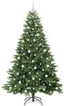 vidaXL K&uuml;nstlicher Weihnachtsbaum mit 300 LEDs Gr&uuml;n 210 cm PE und PVC 3397565