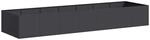 vidaXL Pflanzk&uuml;bel Schwarz 280x80x40 cm Stahl 860759