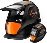 CCLIFE Hochklappbarer Wahre Farbe Automatik Schwei&szlig;helm 2 Sensoren 1/1/2/2