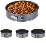 Relaxdays Springform 4er Set Edelstahl Anthrazit Antihaftbeschichtet 6,5 cm x &oslash;