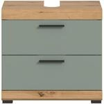Waschbeckenunterschrank mit Schubladen 60 x 56 x 34 cm Front Salbei FSC&reg;