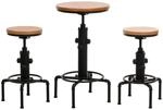 MCW Bartisch-Set N23 3-teilig Natur