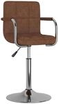 vidaXL Barhocker Braun Stoff 334546