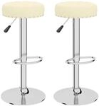 vidaXL Barhocker 2 Stk Creme Stoff 332973