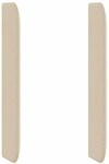 vidaXL Kopfteil Ohr Creme 80 x 16 x 4 cm Stoff 346601