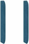 vidaXL Kopfteil Ohr Blau 80 x 16 x 4 cm Samt 346614