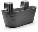 BigDean 4x Blumenkasten Balkongel&auml;nder 43cm Blumenk&auml;sten mit Wasserspeicher