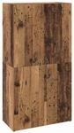 vidaXL B&uuml;roschrank Schwarz Eichen-Optik 60 x 32 x 115 cm Holzwerkstoff 879636