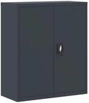 vidaXL Aktenschrank Anthrazit 90x40x105 cm Stahl