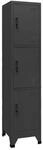 vidaXL Schlie&szlig;fachschrank Anthrazit 38x45x180 cm Stahl Modell 3