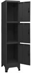 vidaXL Schlie&szlig;fachschrank Schwarz 38x45x180 cm Stahl Modell 3