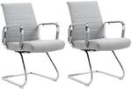 Svita Office Comfort 2er Set Besucherstuhl Freischwinger Mit Armlehne LB Stoff