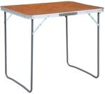 vidaXL Klappbarer Campingtisch mit Metallrahmen 80 x 60 cm 48170