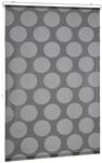 Relaxdays Duschrollo Kunststoff Aluminium Grau Wasserabweisend 100 cm x 240 cm