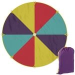 Relaxdays Schwungtuch Polyester Bunt Mit Tasche &Oslash; 350 cm 0,6 kg