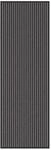 vidaXL Fu&szlig;matte Schwarz und Grau 60 x 180 cm Polypropylen und PVC 4105593