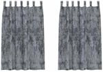 vidaXL Vorh&auml;nge 2 Stk Silbergrau 175 x 140 cm Samt 4107719