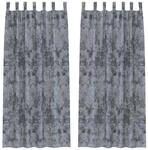 vidaXL Vorh&auml;nge 2 Stk Silbergrau 260 x 140 cm Samt 4107722