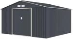 Hattoro S350 Metall Ger&auml;tehaus 341x309x201cm BxTxH Mit Bodenrahmen Satteldach