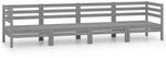 vidaXL 4-tlg Garten-Lounge-Set Grau Kiefer Massivholz Modell 12