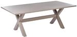 Beliani Gartentisch CASCAIS Taupe 200x105x74