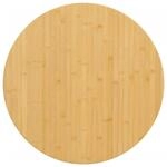 vidaXL Tischplatte &Oslash;80x1,5 cm Bambus 352676