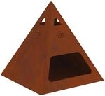 vidaXL Feuerstelle Braun 50 x 50 x 51 cm Wetterfeststahl 858953