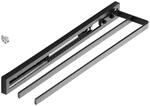 SOTECH Handtuchauszug STYLE 2 Armig Schwarz 415 mm Auszugsweg 300 mm