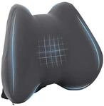 vidaXL Kopfkissen mit Kissen Grau 42 x 32 x 14 cm Polyester 42012709