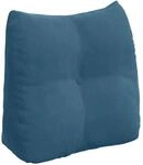 vidaXL R&uuml;ckenkissen Blau 45 x 24 x 50 cm Samt 42014370