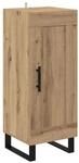 vidaXL Sideboard Artisan-Eiche 34,5 x 34 x 90 cm Verbundholz und Eisen 881655