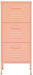 vidaXL Lagerschrank Rosa 42,5x35x101,5 cm Stahl Modell 1