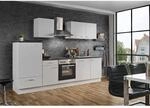 Menke K&uuml;chenzeile White Classic 280 cm Wei&szlig;-Marmor-Optik