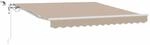 vidaXL Einziehbare Markise Beige 350 x 250 cm Polyester und Metall 3330342