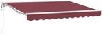 vidaXL Markisenrahmen Bordeauxrot 250 x 200 cm 3329380