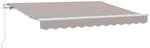 vidaXL Einziehbare Markise Hellgrau 300 x 200 cm Stoff 3329585
