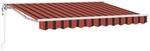 vidaXL Einziehbare Markise Orange und Schwarz 250 x 200 cm 3329374