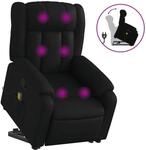 vidaXL Massagesessel mit Aufstehhilfe Schwarz Kunstleder Modell 6