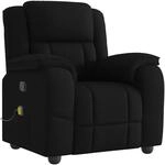 vidaXL Massagesessel Schwarz Stoff 4015712