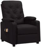 vidaXL Massagesessel Elektrisch Schwarz Kunstleder 3098870