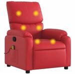 vidaXL Massagesessel Rot Kunstleder Modell 5